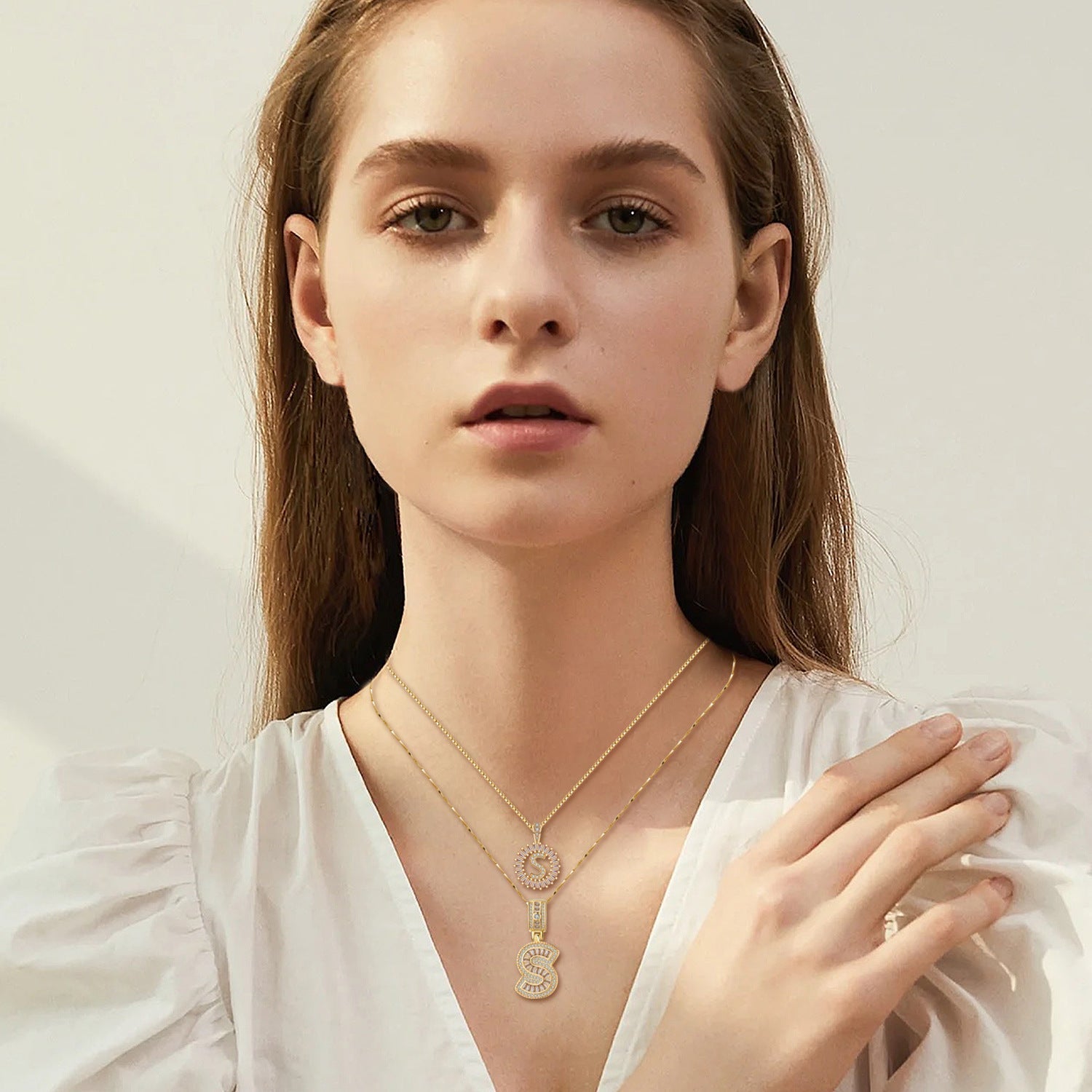 Reyna Gold Initial Necklace
