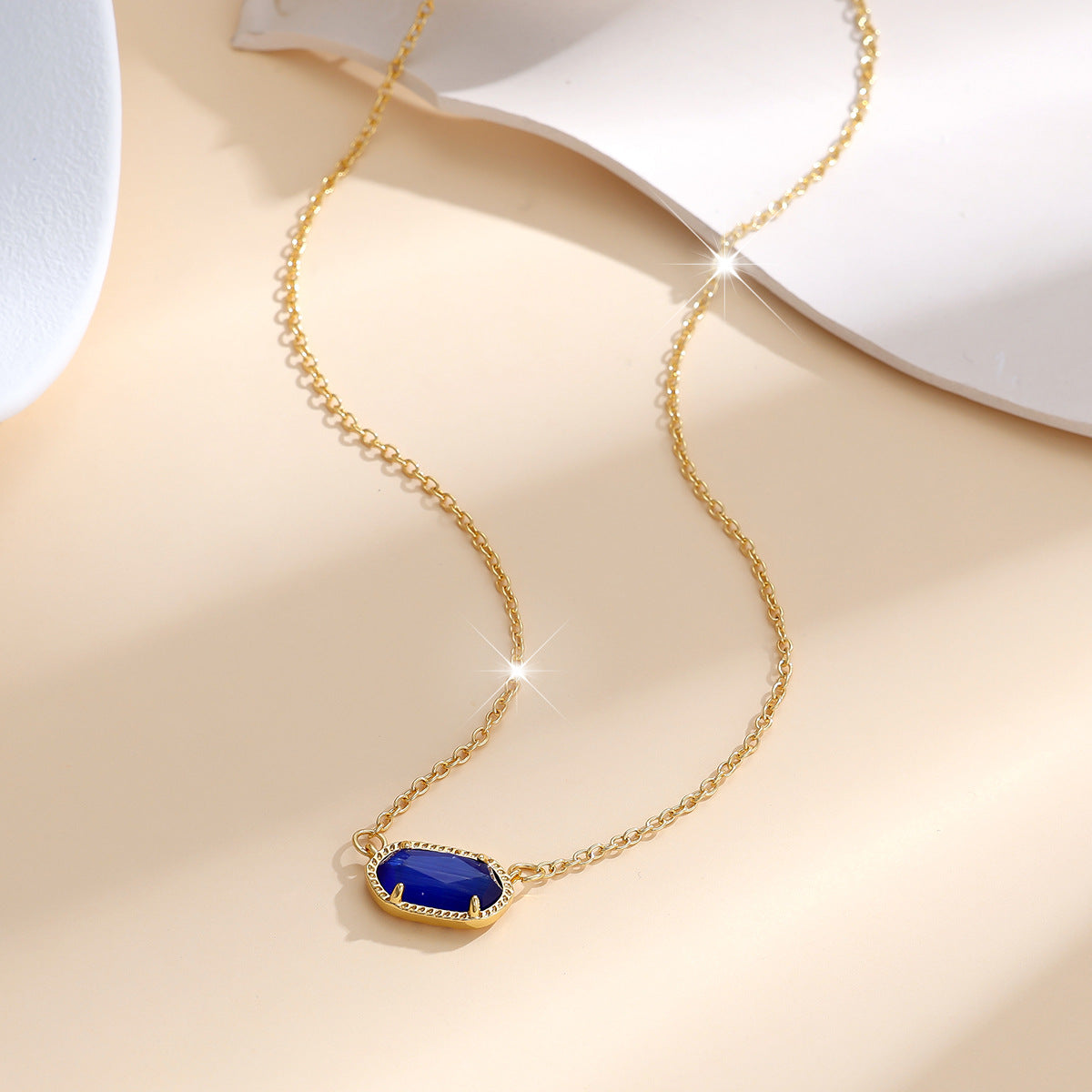 Sadie Gold Sapphire Necklace