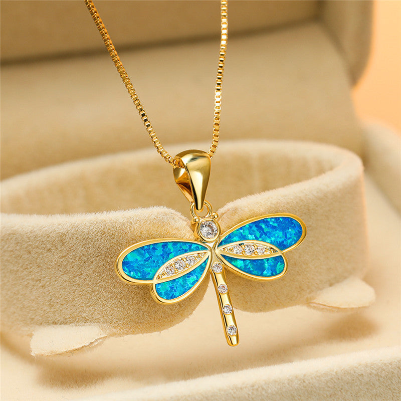 Ailsa Gold Dragonfly Necklace