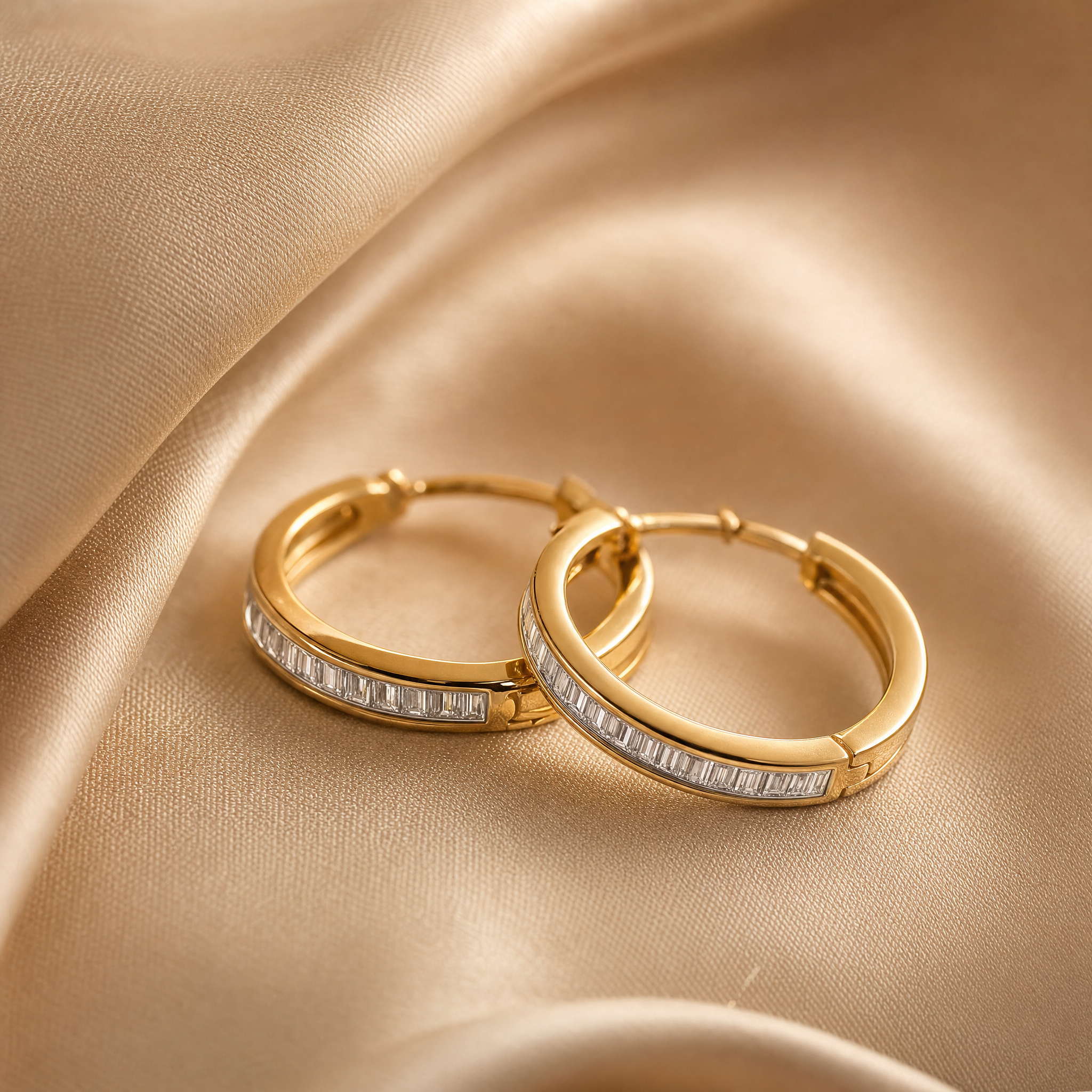 Alessia Gold Hoop Earrings
