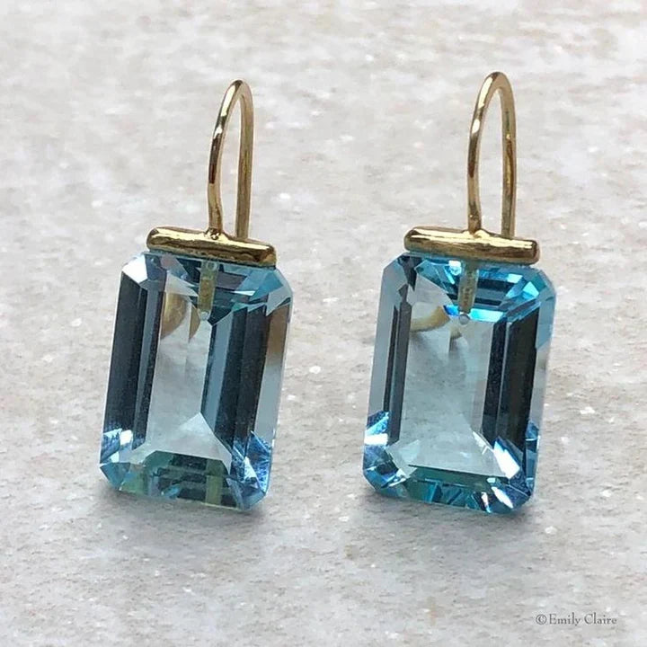Elisabetta Gold Sapphire Earrings