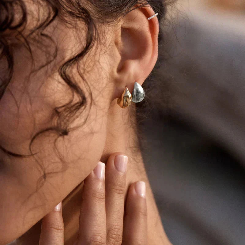Marcella White Gold Drop Earrings