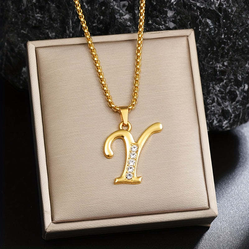 Corinne Gold Initial Necklace