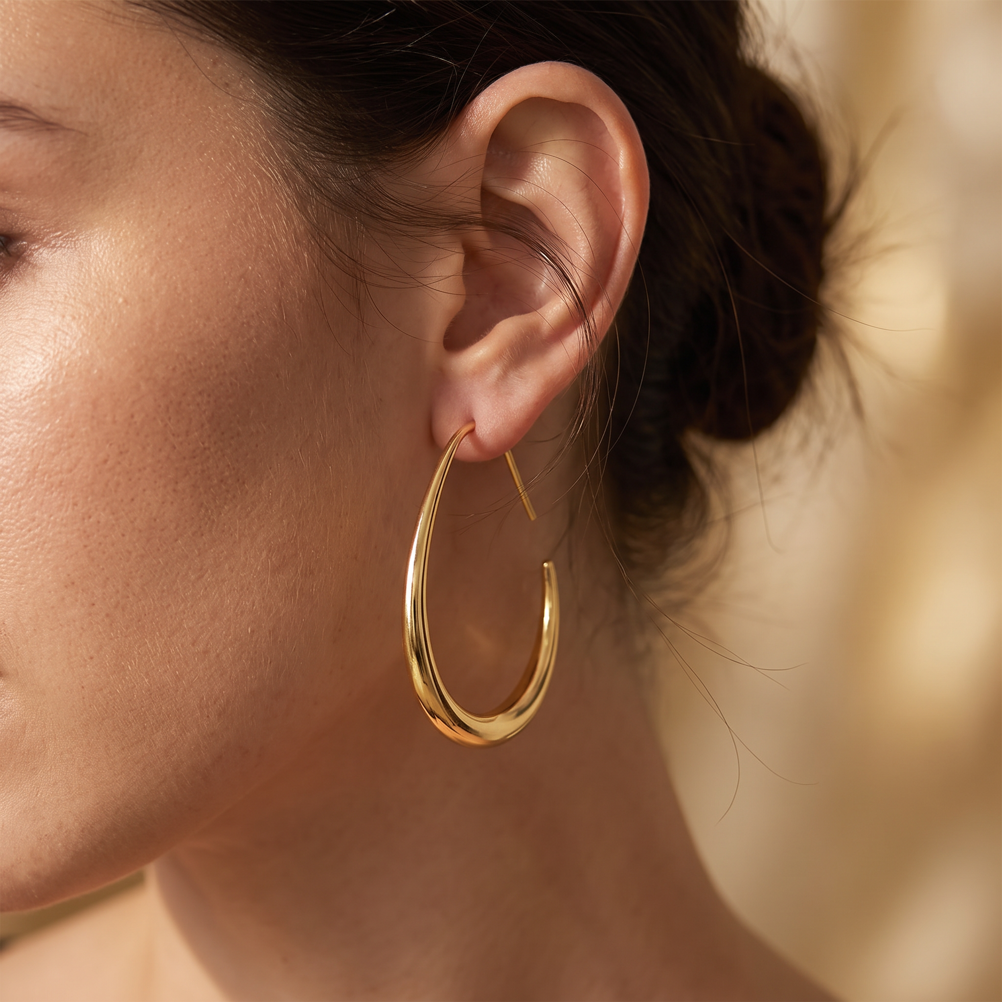 Calliope Gold Hoop Earrings