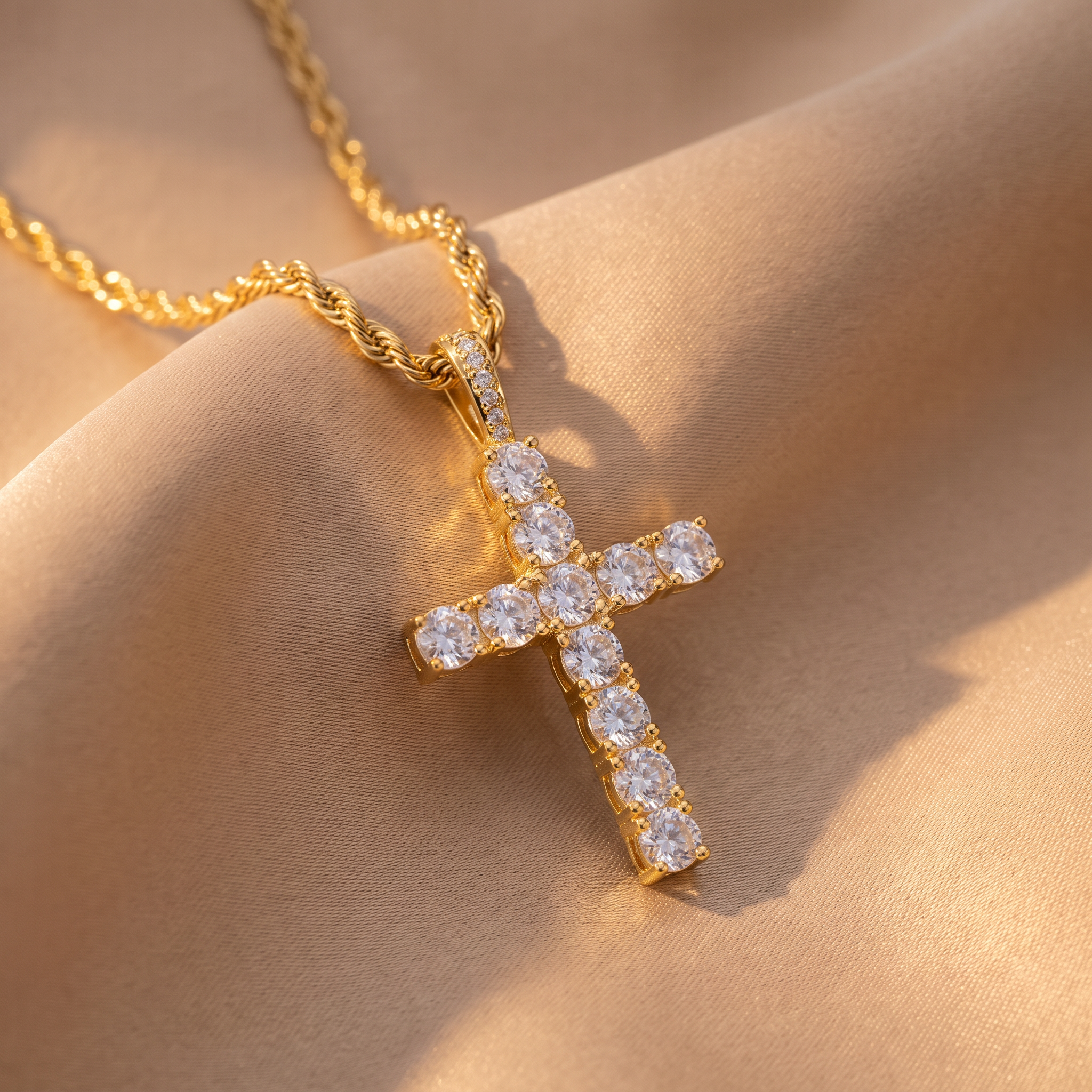 Eden Diamond Cross Necklace