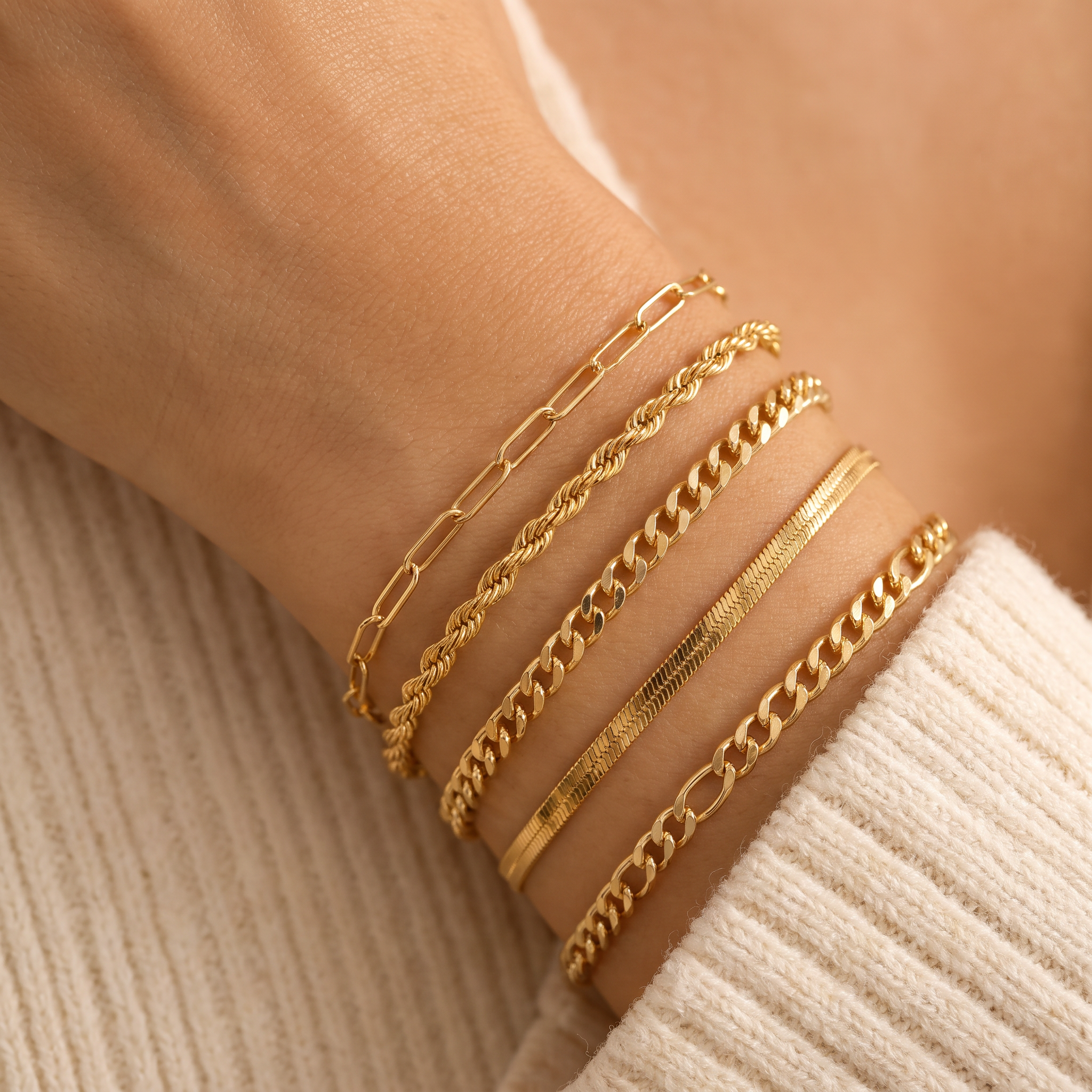 Ellis Gold Bracelet Set
