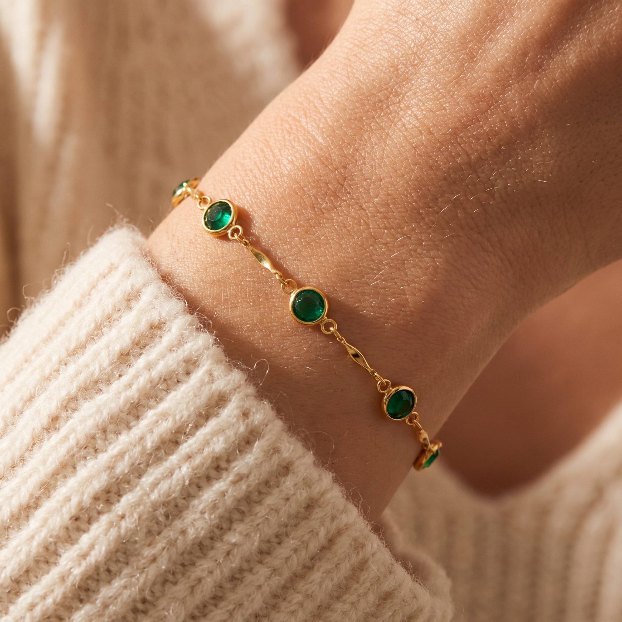 Esme Emerald Bracelet