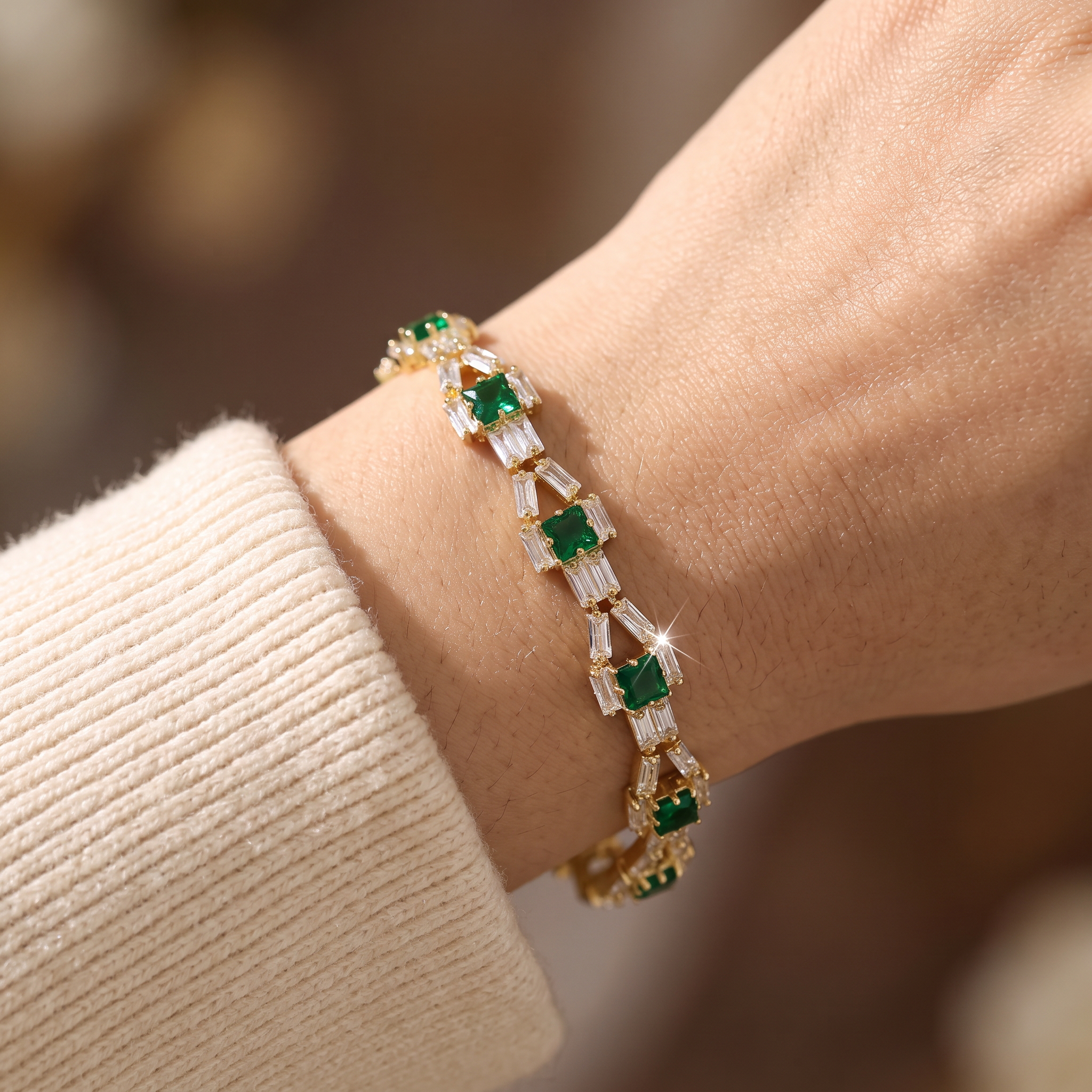 Faye Gold Tennis Bracelet