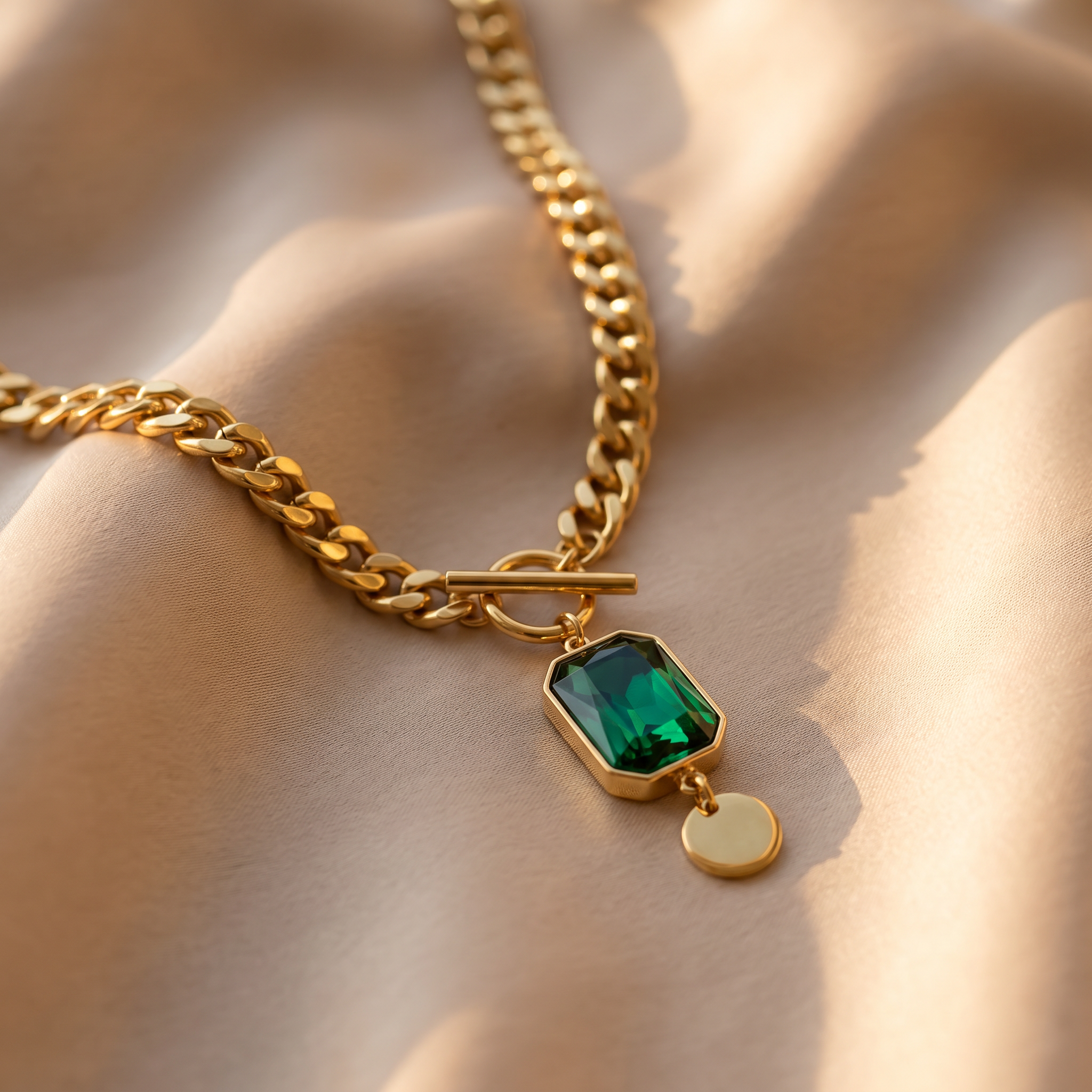 Marisol Emerald Pendant Necklace