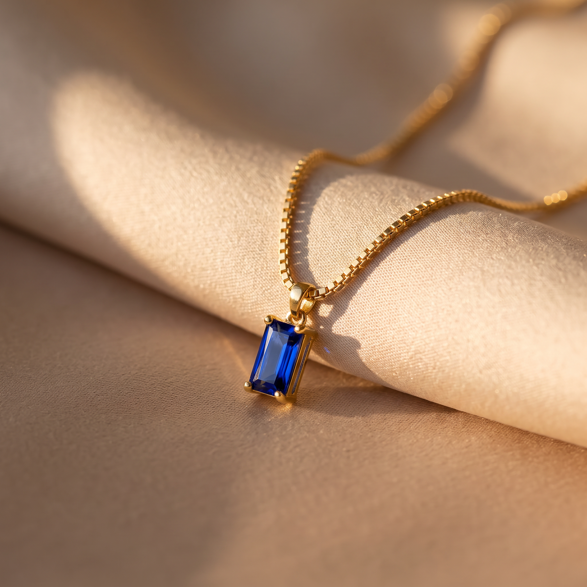 Oriana Sapphire Pendant Necklace