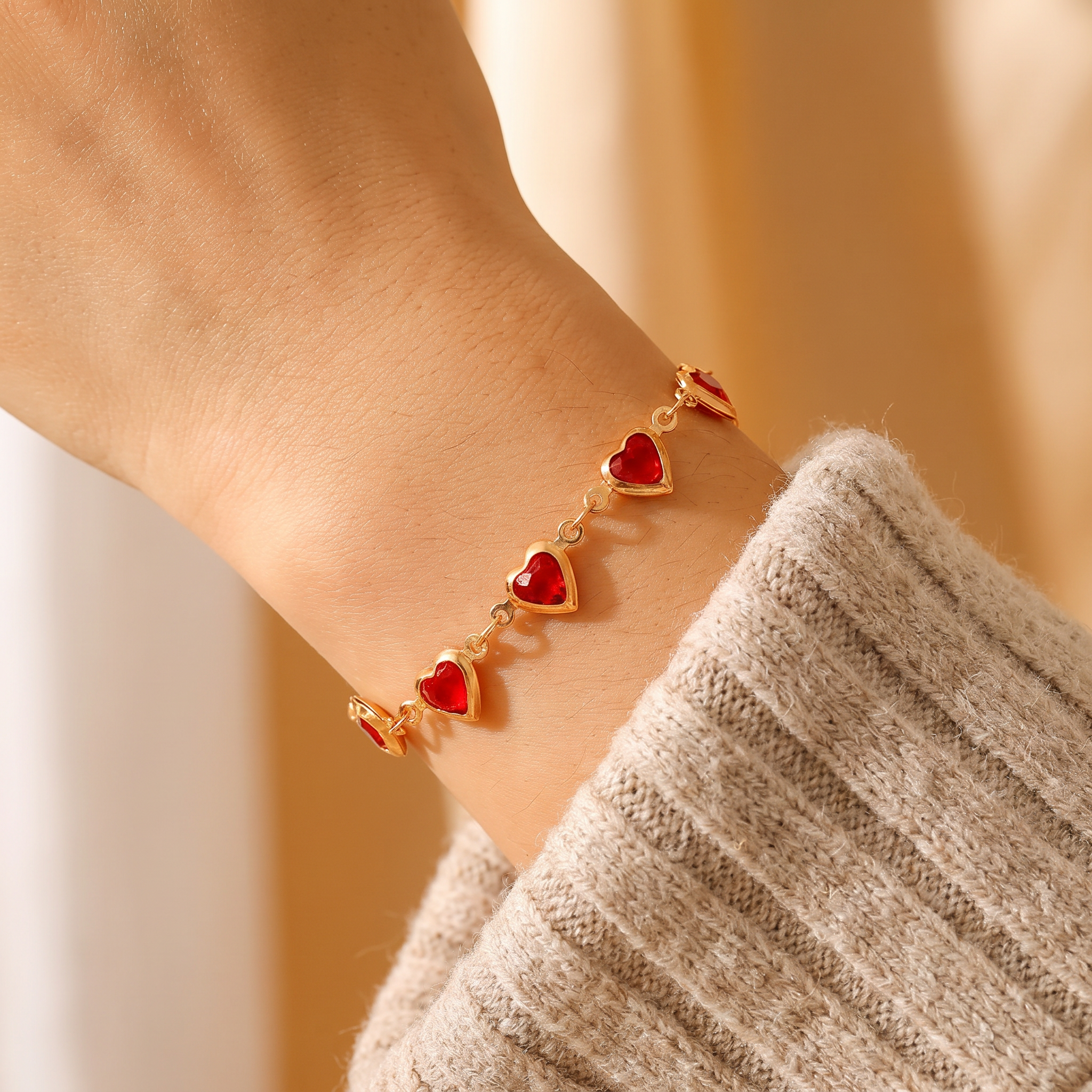 Ramona Gold Ruby Bracelet