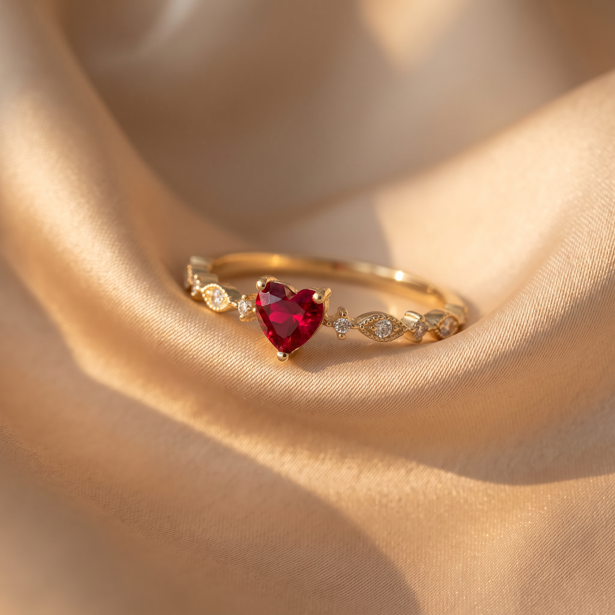Rosalind Gold Ruby Ring