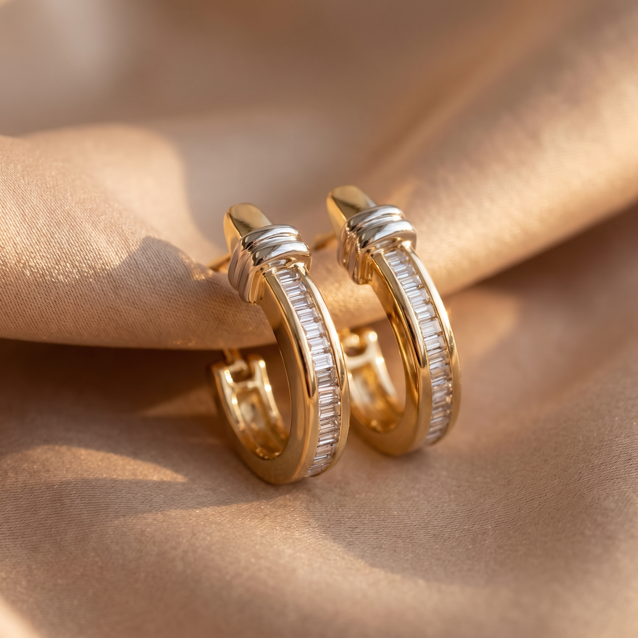 Serena Gold Diamond Earrings