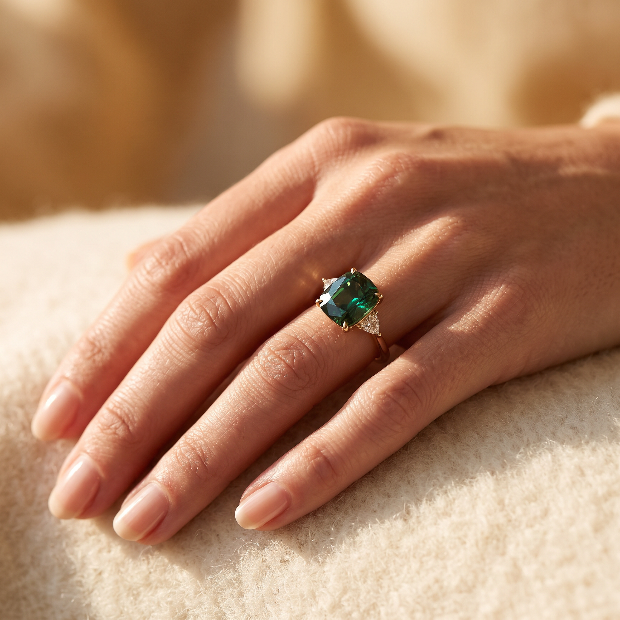 Elise Gold Solitaire Ring