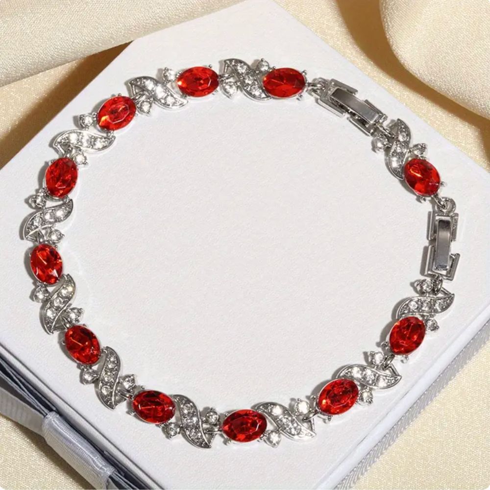 Giada White Gold Ruby Bracelet