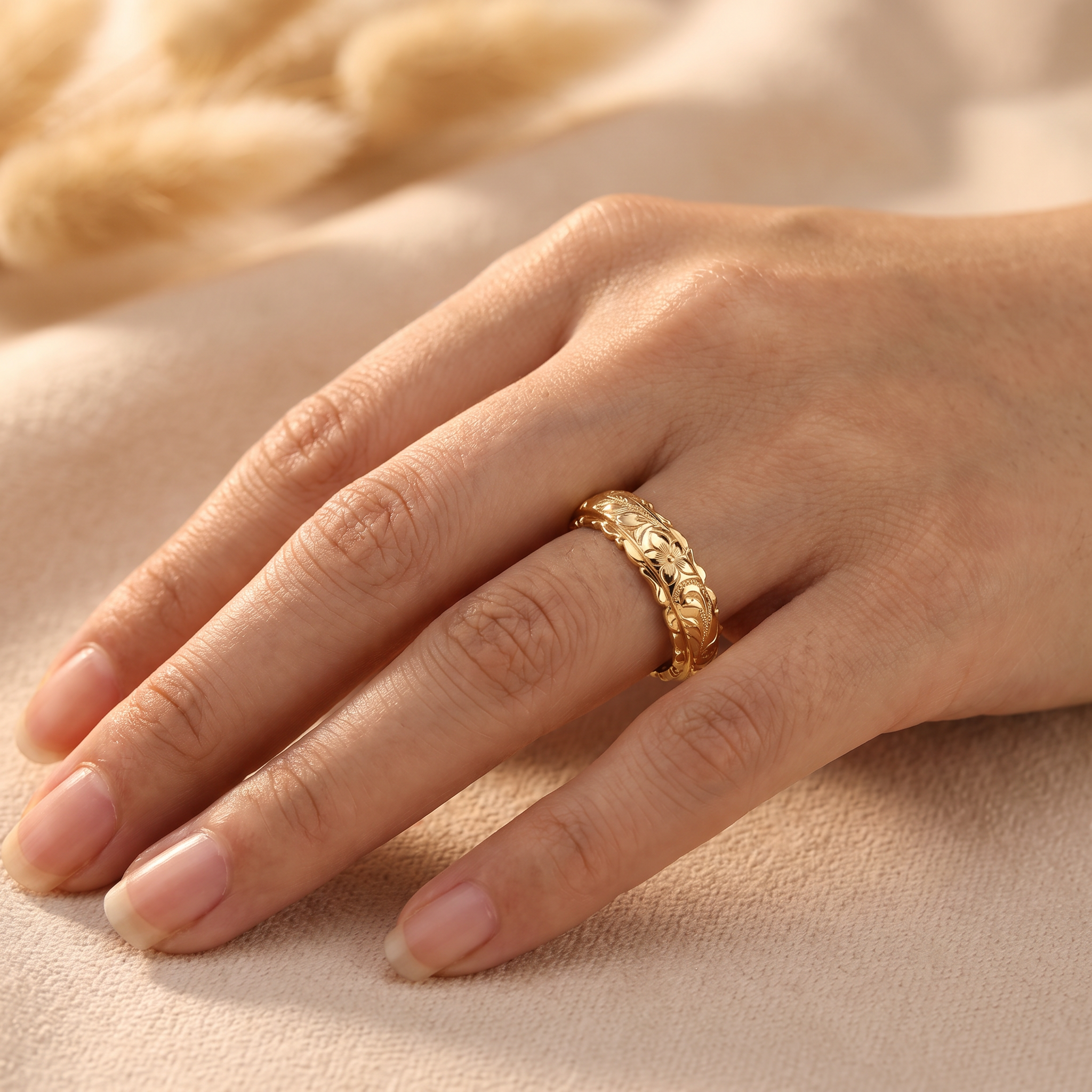 Seraphine Gold Flower Ring